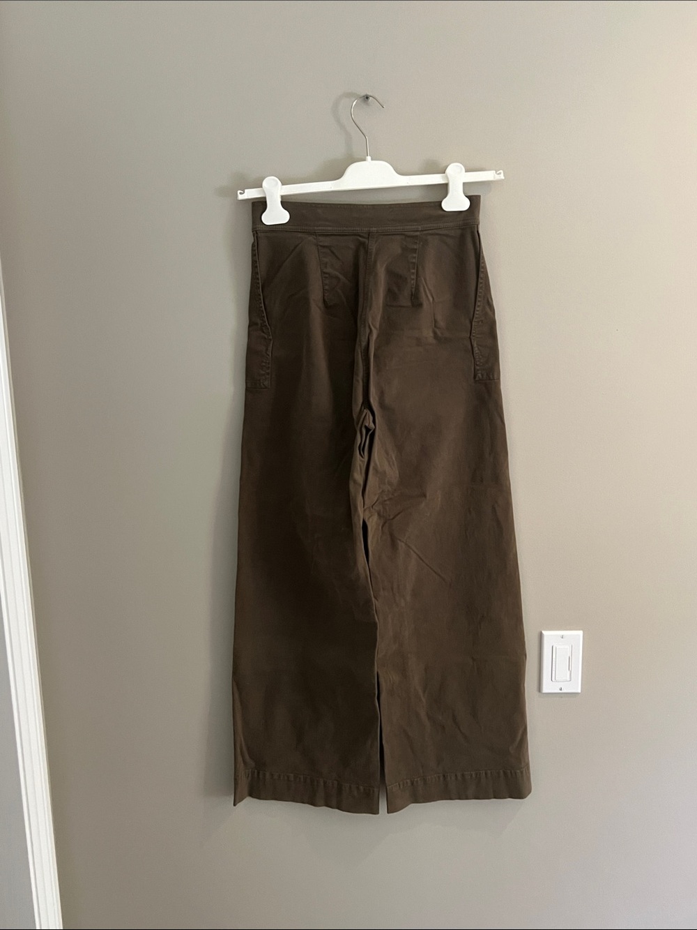 Women’s High- Waisted Wide-Leg Pants - olive - Picture 2 of 5